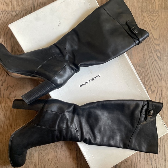 Costume National Size 7 Heeled Boots - Picture 2 of 2